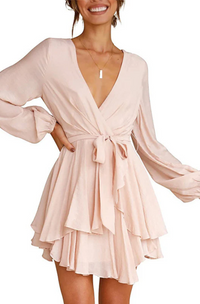 Aimeeh | Sommer Wickelkleid | Mini in Rosa