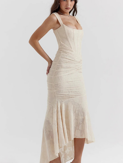 Damen elegantes Korsett-Abendkleid | Maxi