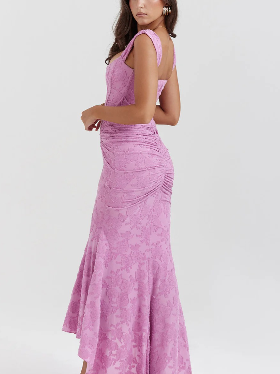 Damen elegantes Korsett-Abendkleid | Maxi