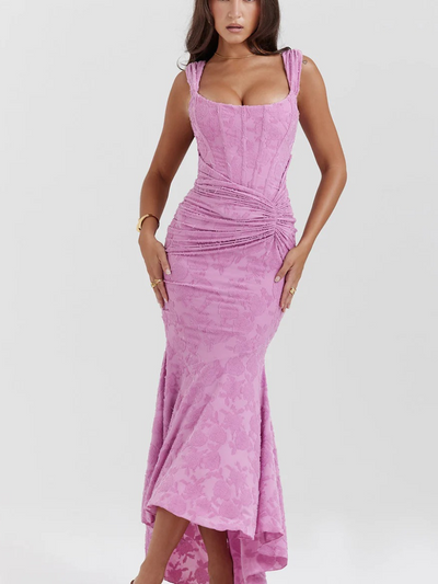 Damen elegantes Korsett-Abendkleid | Maxi