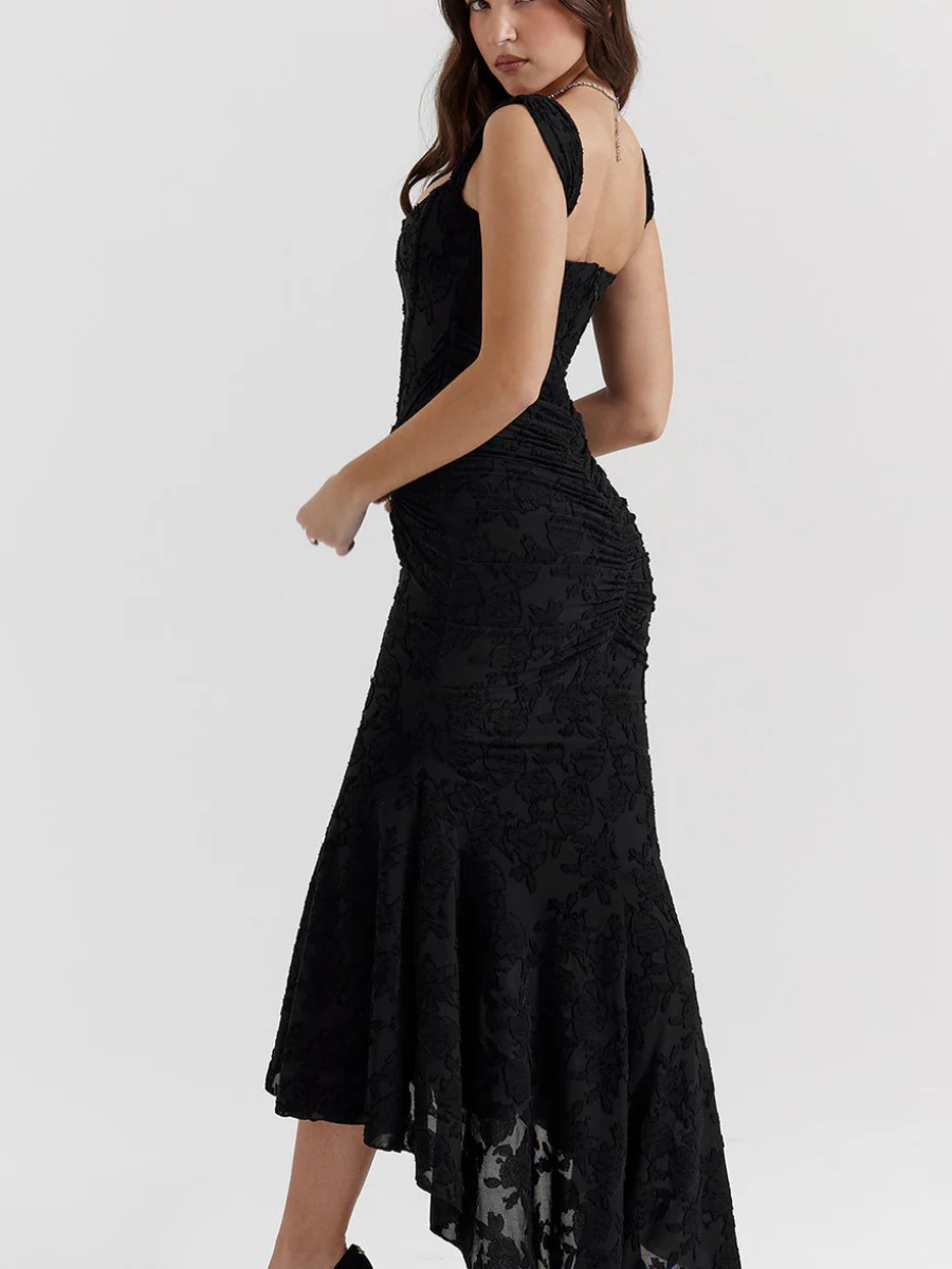 Damen elegantes Korsett-Abendkleid | Maxi