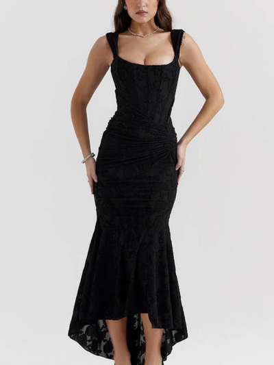 Damen elegantes Korsett-Abendkleid | Maxi