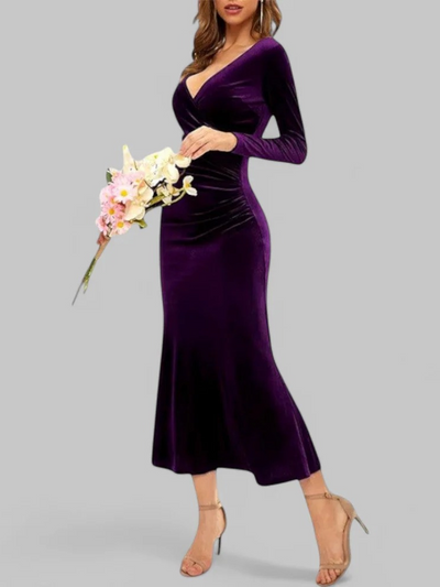 Damen elegantes langes Abendkleid | Maxi