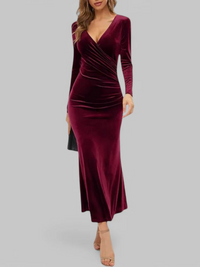 Damen elegantes langes Abendkleid | Maxi in Rot