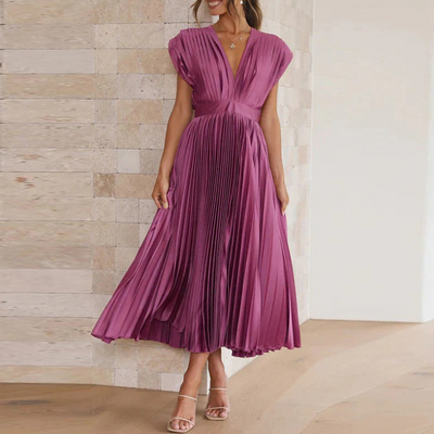 Damen elegantes Vintage-Cocktailkleid | Midi