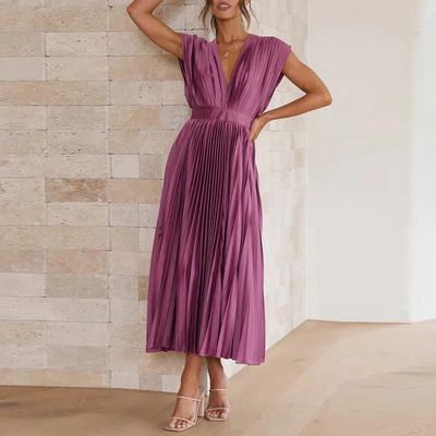 Damen elegantes Vintage-Cocktailkleid | Midi