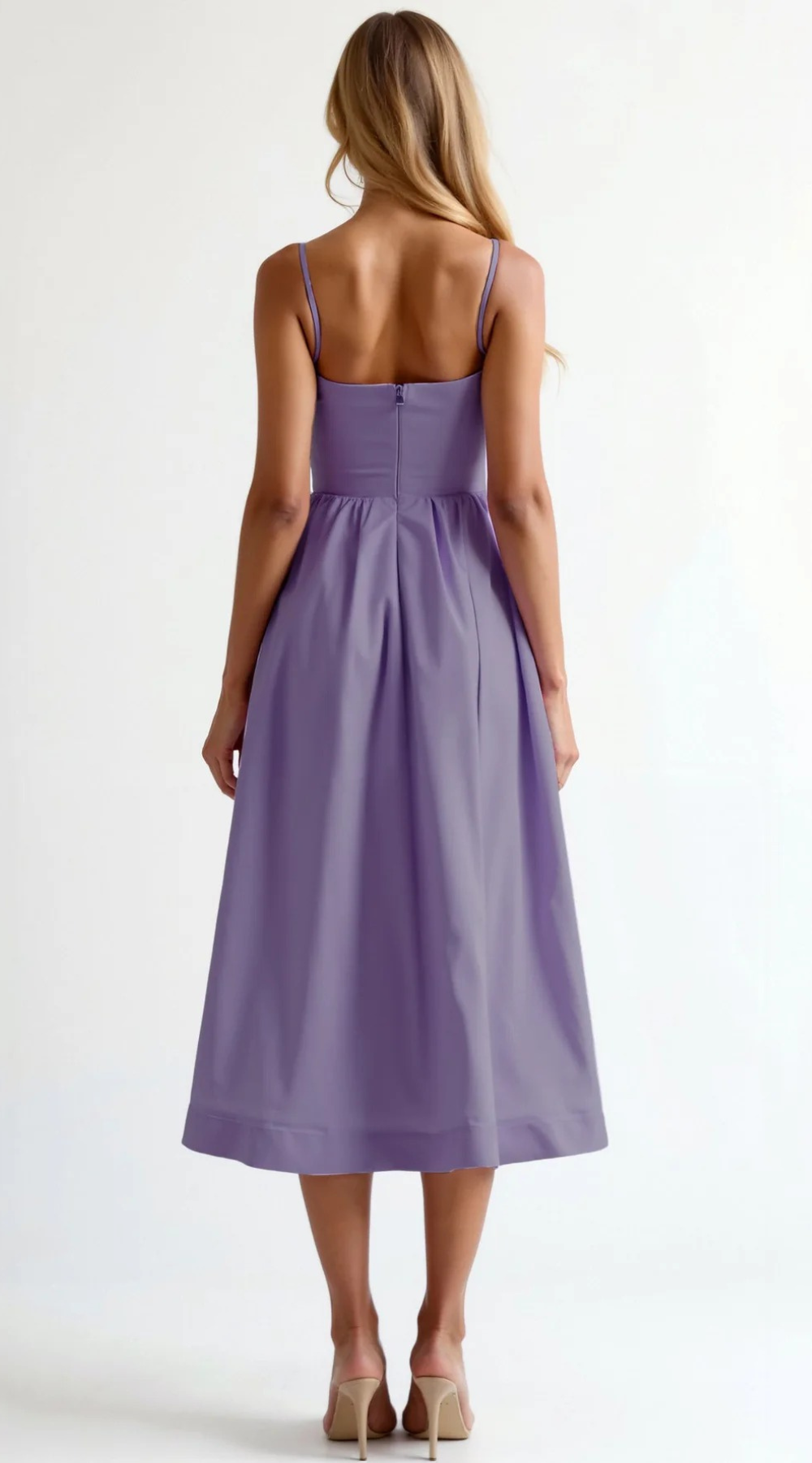 Damen elegantes Vintage-Sommerkleid | Midi