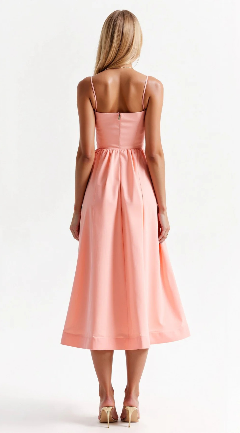 Damen elegantes Vintage-Sommerkleid | Midi