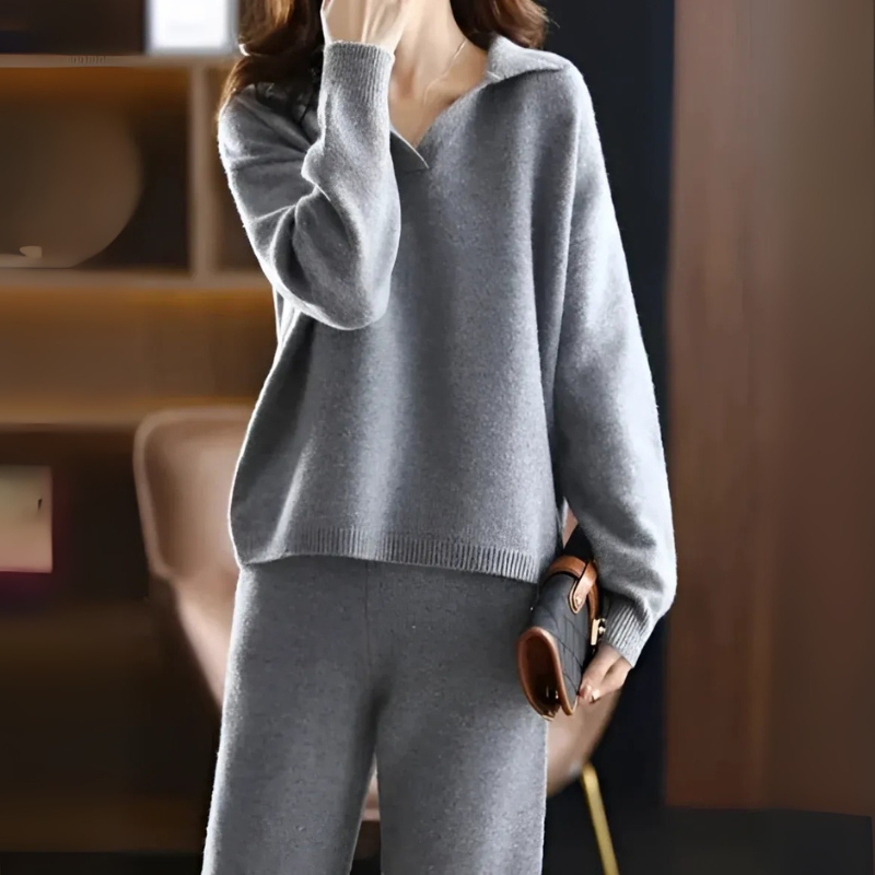 Damen elegantes warmes Loungewear-Set | Modern