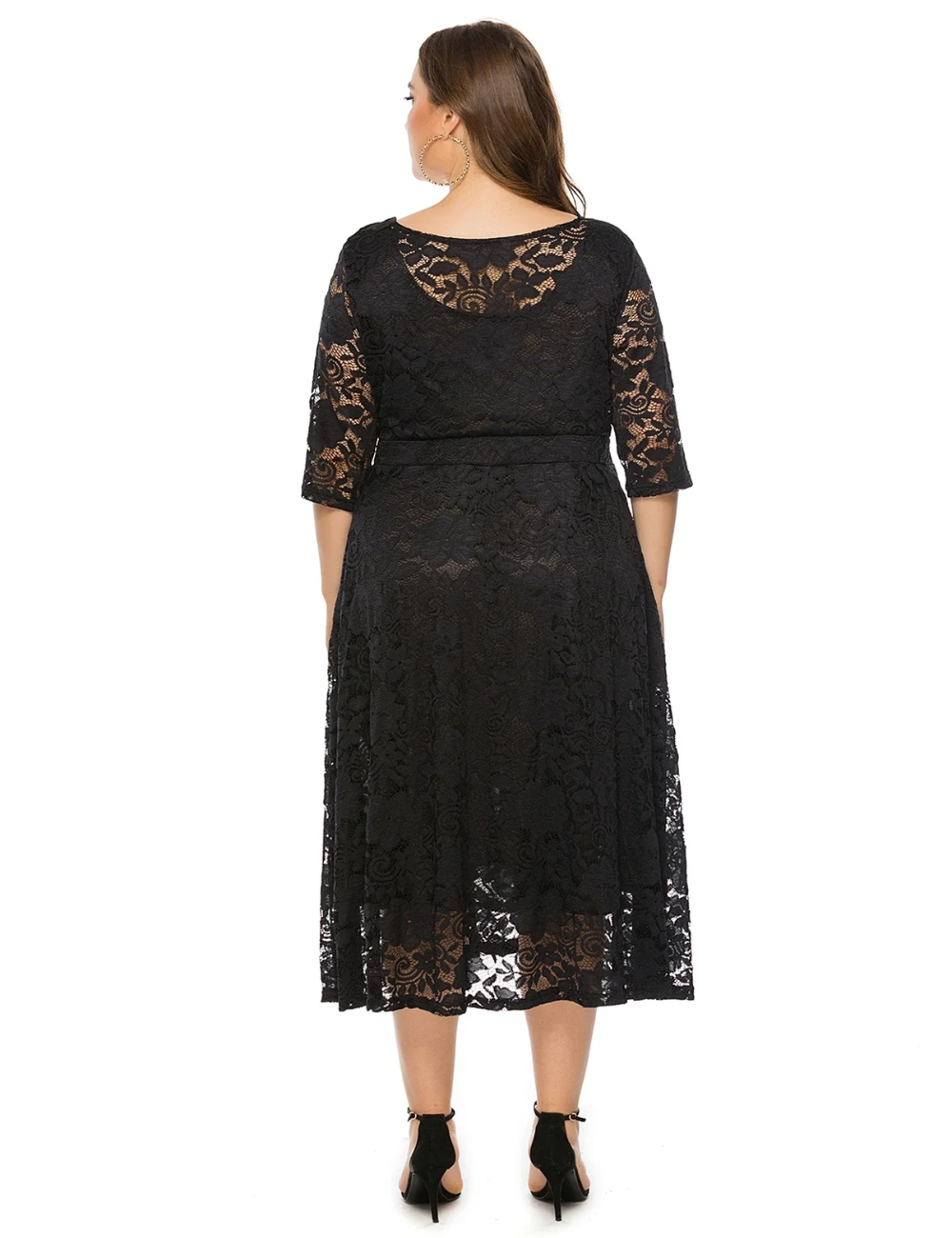 Lorena | Damen Elegant Kleid | Midi