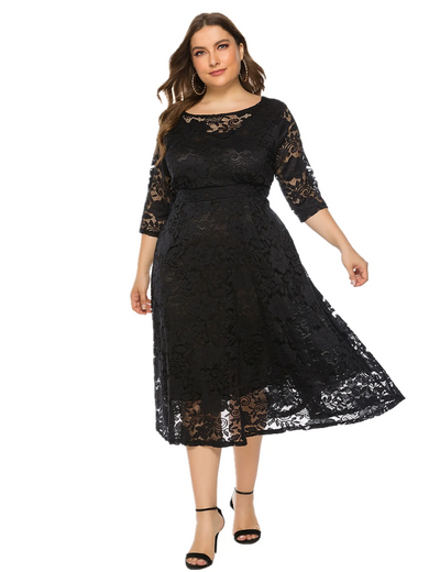 Lorena | Damen Elegant Kleid | Midi