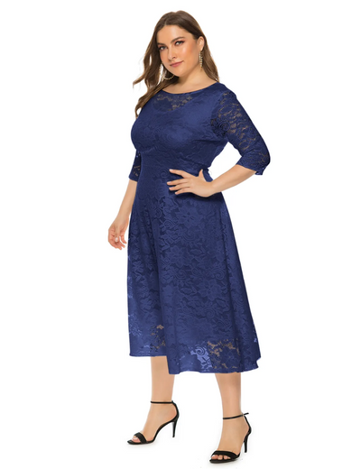 Lorena | Damen Elegant Kleid | Midi