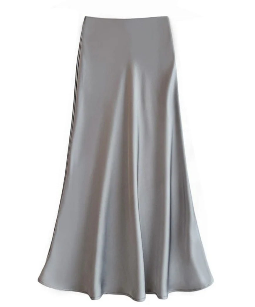 Lilli | Damen Elegantes Maxirock | Schwarz