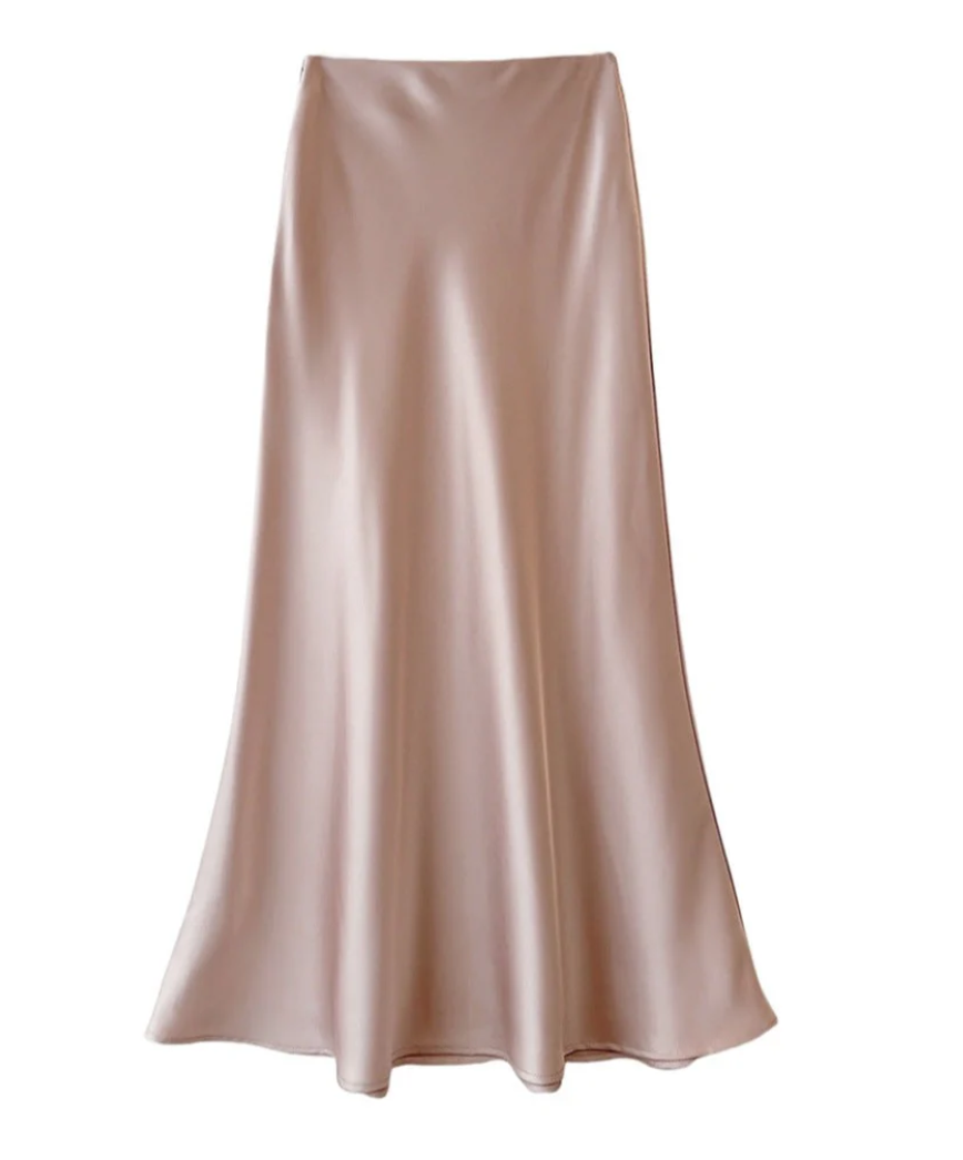 Lilli | Damen Elegantes Maxirock | Schwarz