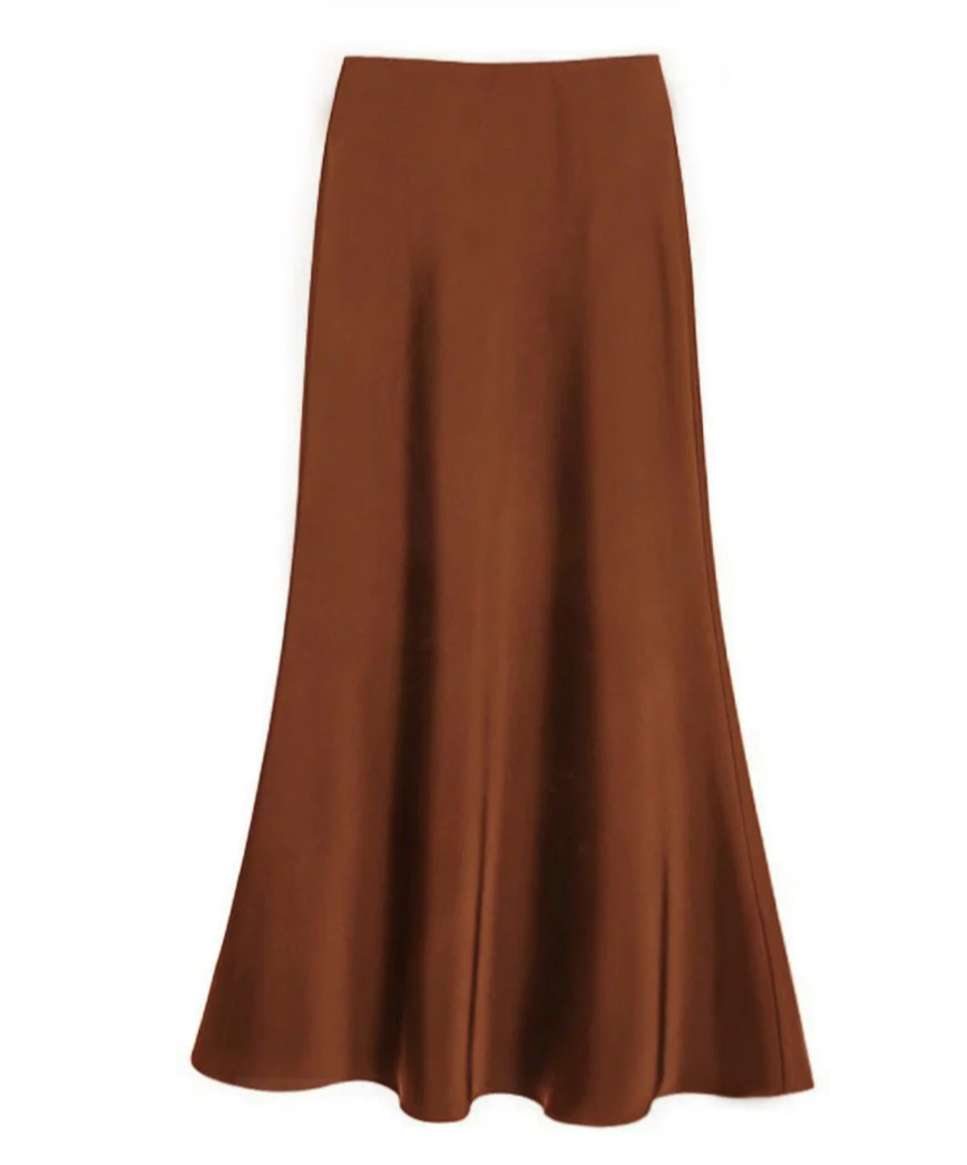 Lilli | Damen Elegantes Maxirock | Schwarz