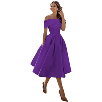 Avy | Damen Elegant Partykleid | Midi in Lila