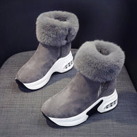 Damen-Fleece-Winterstiefel - Anjie in Grau