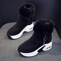 Damen-Fleece-Winterstiefel - Anjie in Schwarz