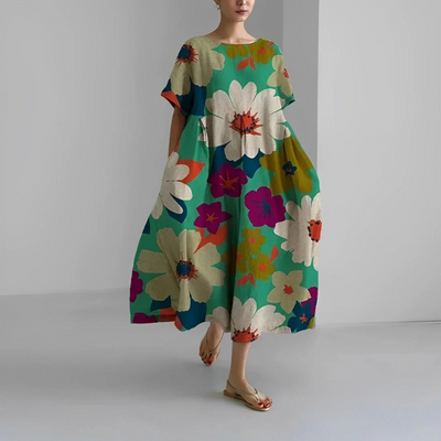 Damen Geblümtes Mutterschaft Sommerkleid | Midi