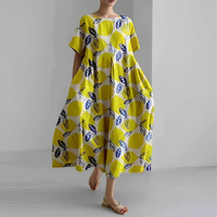 Damen Geblümtes Mutterschaft Sommerkleid | Midi in Sonnenblume
