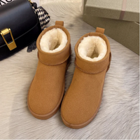 Zeri | Damen Gefüttert Schneestiefel | Schwarz in Braun
