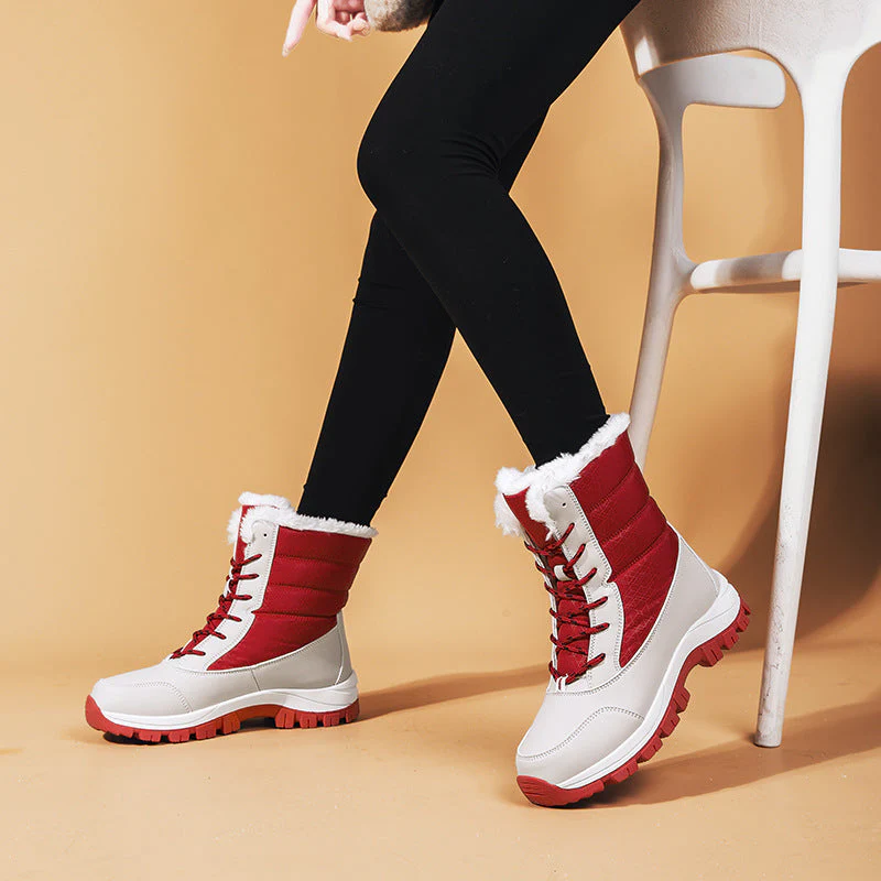 Sasha | Damen Gefüttert Schneestiefel | Schwarz