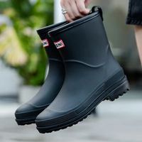 Myla | Damen Wasserdichte Gummistiefel | Boots in Schwarz