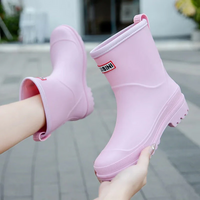 Myla | Damen Wasserdichte Gummistiefel | Boots in Rosa