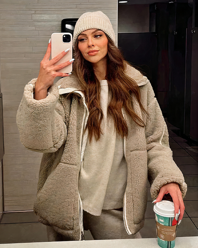 Damen gemütliche Winterjacke | Warme