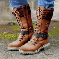 Jasmine | Damen Schwarz Stiefel | Elegant in Braun