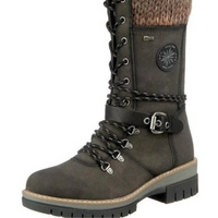Jasmine | Damen Schwarz Stiefel | Elegant in Grün