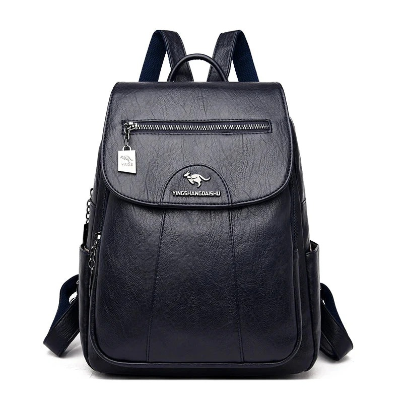 Damen geräumiger Rucksack | reißverschluss