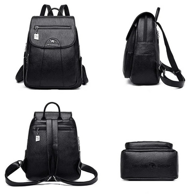 Damen geräumiger Rucksack | reißverschluss