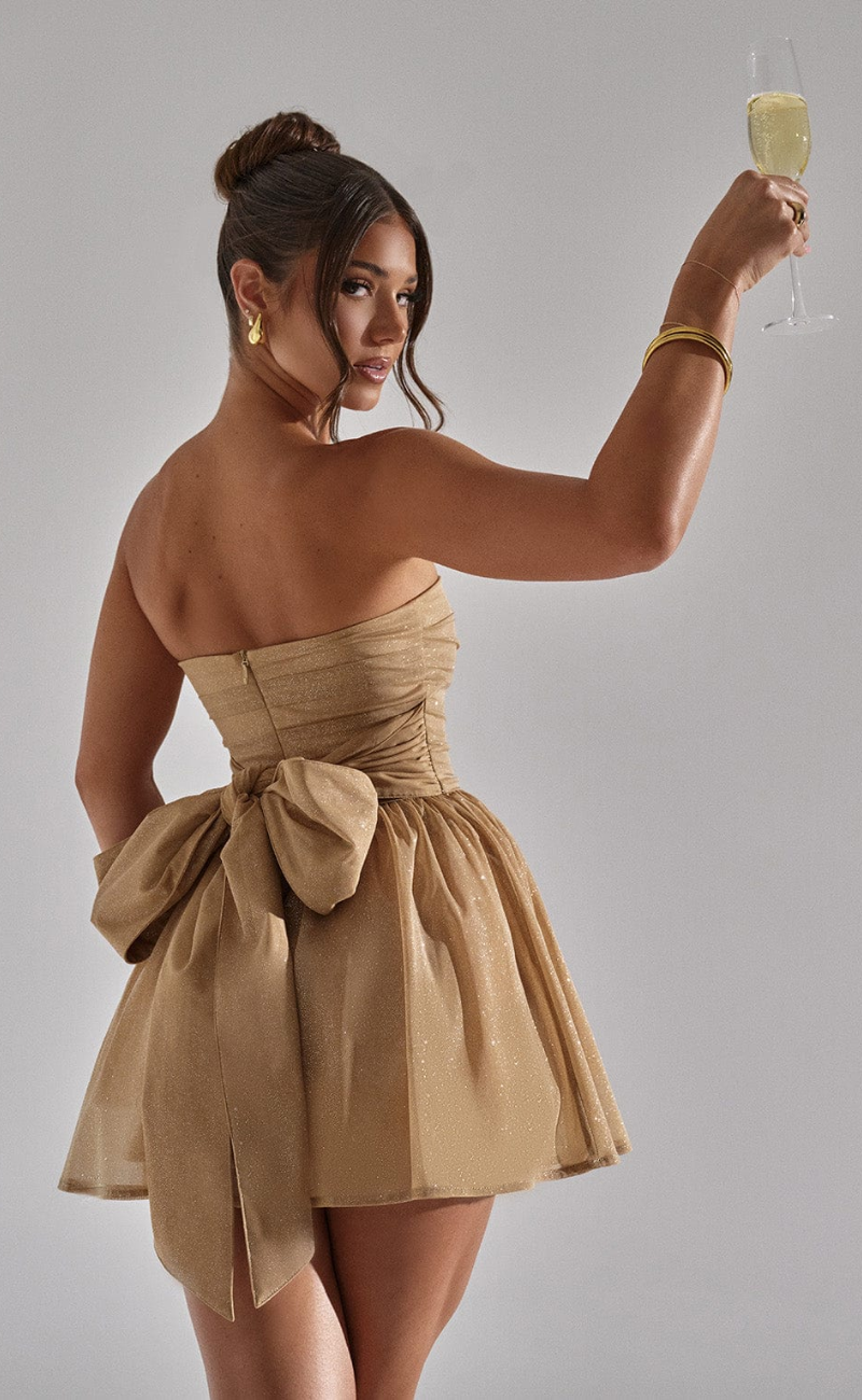 Kirsa | Damen Glitzer Cocktailkleid | Mini