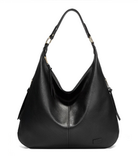 Lily | Umhängetasche Damen Groß | Schwarz in Schwarz