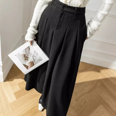 Dora | Damen Lange Faltenrock | Elegant