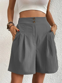 Liesl | Damen Sommer Shorts | Kurze Hose in Dunkelgrau
