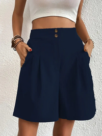 Liesl | Damen Sommer Shorts | Kurze Hose in Marineblau