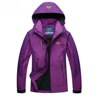 Trish | Damen Outdoor Windbreaker | Schwarz in Lila