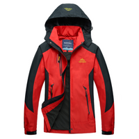 Trish | Damen Outdoor Windbreaker | Schwarz in Rot
