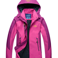 Trish | Damen Outdoor Windbreaker | Schwarz in Rosa