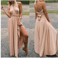 Eleanor | Damen Hochzeitsgast Kleid | Maxi in Aprikose
