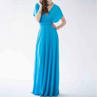Eleanor | Damen Hochzeitsgast Kleid | Maxi in Blau