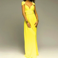 Eleanor | Damen Hochzeitsgast Kleid | Maxi in Gelb