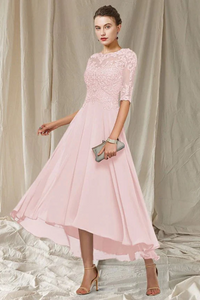 Carlene | Damen Hochzeitsgast Kleid | Midi in Rosa