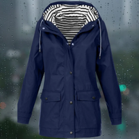 Omaira | Damen Leichte Regenjacke | Wasserdichte in Dunkelblau