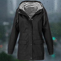 Omaira | Damen Leichte Regenjacke | Wasserdichte in Schwarz