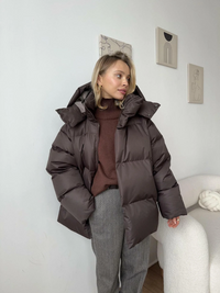 Melanie | Damen Leichte Steppjacke | Daunenjacke in Braun