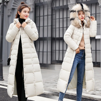 Bina | Damen Kapuze Steppjacke | Lange Mantel in Beige