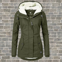 Carlotta | Damen Wasserdichte Winterjacke | Warme in Armeegrün